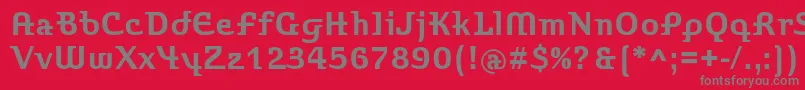 StroganovcBold Font – Gray Fonts on Red Background