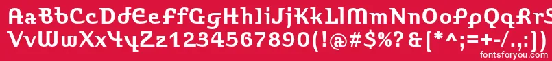 StroganovcBold Font – White Fonts on Red Background