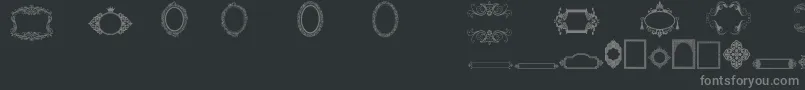 Más sobre la fuente VintageFrames2 fuente VintageFrames2 – Fuentes Grises Sobre Fondo Negro