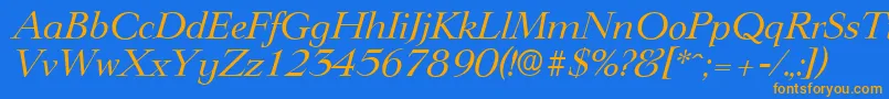 Подробнее о шрифте LingwoodserialItalic Шрифт LingwoodserialItalic – оранжевые шрифты на синем фоне