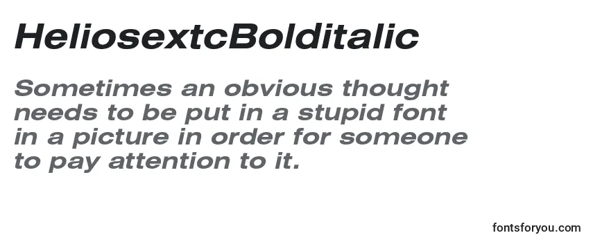 HeliosextcBolditalic Font