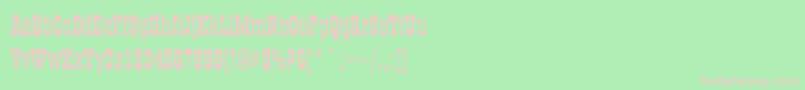 OldTimeCondensed Font – Pink Fonts on Green Background