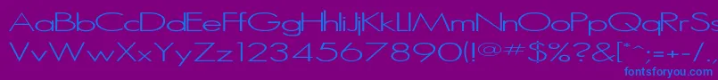 MicroSerif Font – Blue Fonts on Purple Background