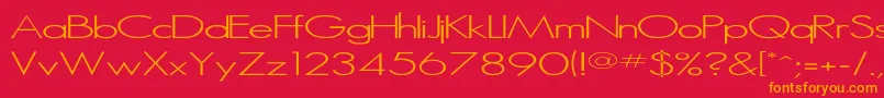 MicroSerif Font – Orange Fonts on Red Background