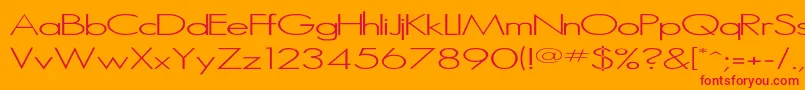 MicroSerif Font – Red Fonts on Orange Background