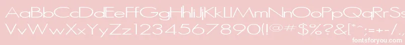 MicroSerif Font – White Fonts on Pink Background