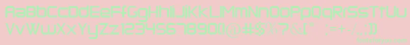 Kermesse Font – Green Fonts on Pink Background