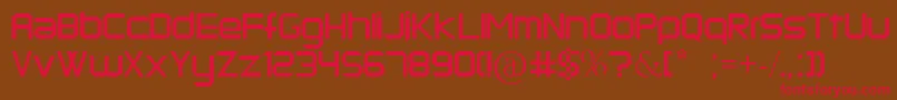 Kermesse Font – Red Fonts on Brown Background