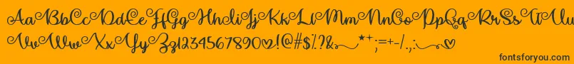 fuente MakeMagicHappenTtf – Fuentes Negras Sobre Fondo Naranja