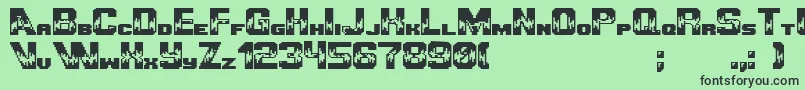 Ultimategameplayer Font – Black Fonts on Green Background