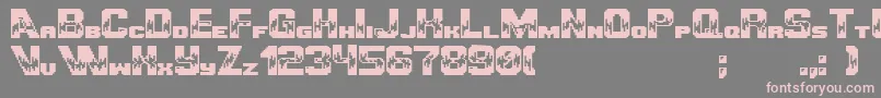 Ultimategameplayer Font – Pink Fonts on Gray Background