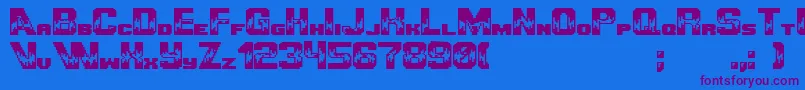 Ultimategameplayer Font – Purple Fonts on Blue Background