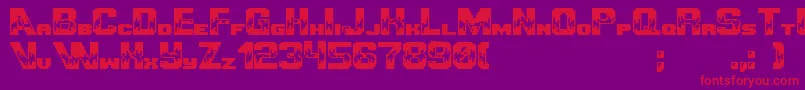 Ultimategameplayer Font – Red Fonts on Purple Background