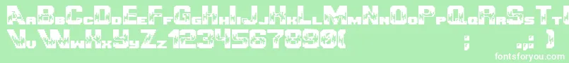 Ultimategameplayer Font – White Fonts on Green Background