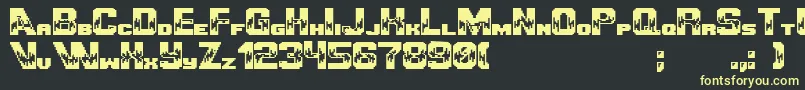 Ultimategameplayer Font – Yellow Fonts on Black Background