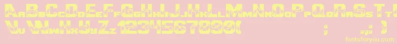 Ultimategameplayer Font – Yellow Fonts on Pink Background