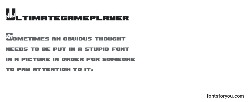 Ultimategameplayer-fontti