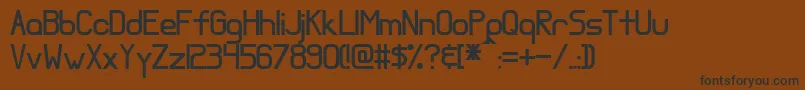 Almostseriousaccent Font – Black Fonts on Brown Background