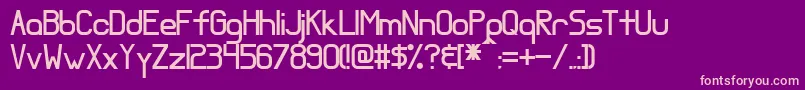Almostseriousaccent Font – Pink Fonts on Purple Background
