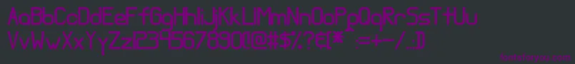 Almostseriousaccent Font – Purple Fonts on Black Background