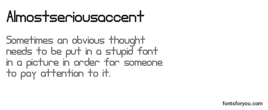 Almostseriousaccent Font