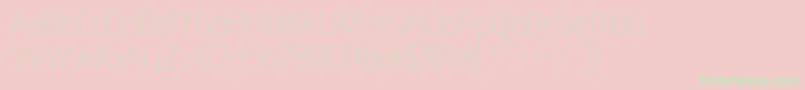 AdventproThin Font – Green Fonts on Pink Background