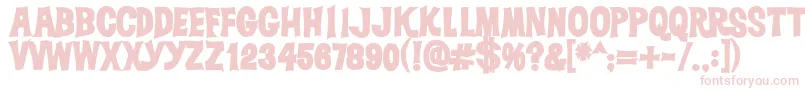 Dickvandykeheavy Font – Pink Fonts on White Background