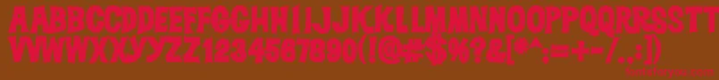 Dickvandykeheavy Font – Red Fonts on Brown Background