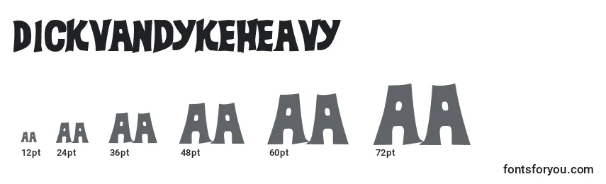 Dickvandykeheavy Font Sizes