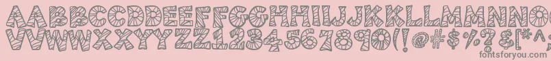 Kb3spiderpatch Font – Gray Fonts on Pink Background