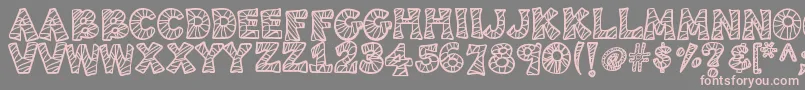 Kb3spiderpatch Font – Pink Fonts on Gray Background