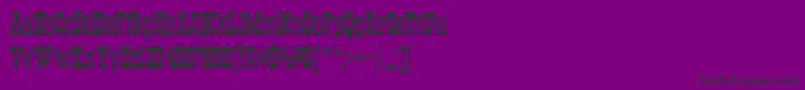 Trkt Font – Black Fonts on Purple Background