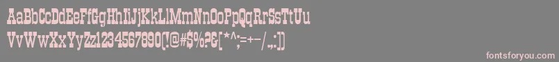 Trkt Font – Pink Fonts on Gray Background