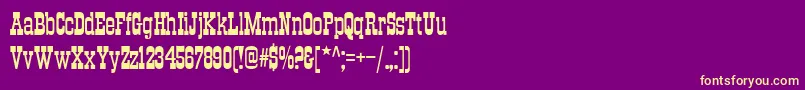 Trkt Font – Yellow Fonts on Purple Background