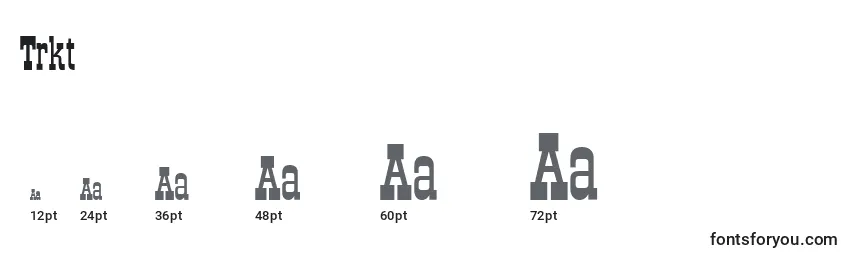 Trkt Font Sizes