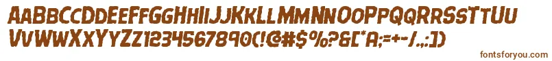 Terrorbabblesemital Font – Brown Fonts on White Background