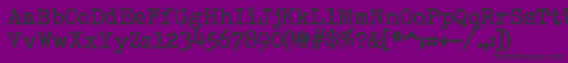 SmithyxtHeavyV22-Schriftart – Schwarze Schriften auf violettem Hintergrund