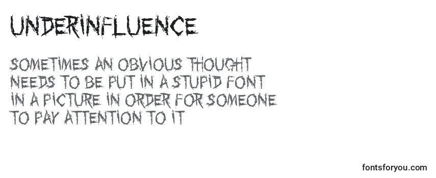 UnderInfluence Font