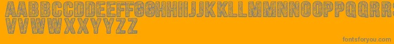 Zebraliner Font – Gray Fonts on Orange Background