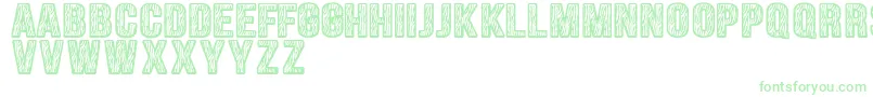 Zebraliner-Schriftart – Grüne Schriften