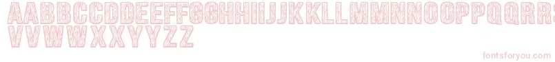 Zebraliner-Schriftart – Rosa Schriften auf weißem Hintergrund