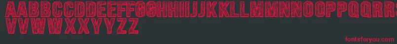 Zebraliner Font – Red Fonts on Black Background