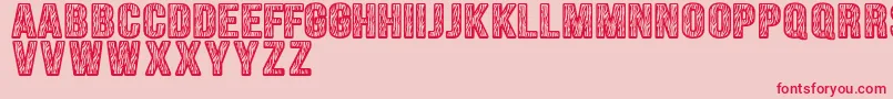 Zebraliner Font – Red Fonts on Pink Background