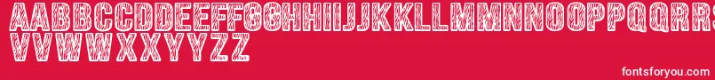 Zebraliner Font – White Fonts on Red Background