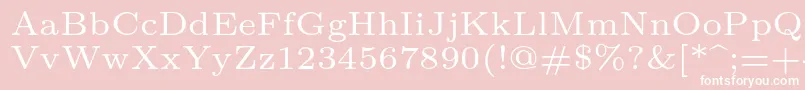 More about Lmroman6Regular Font Lmroman6Regular Font – White Fonts on Pink Background