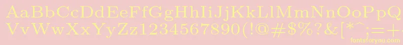 More about Lmroman6Regular Font Lmroman6Regular Font – Yellow Fonts on Pink Background