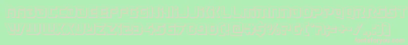 Legiosabina3D Font – Pink Fonts on Green Background