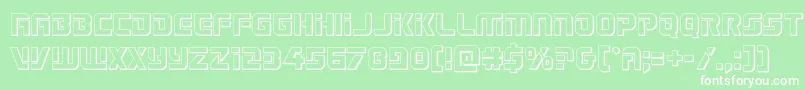 Legiosabina3D Font – White Fonts on Green Background