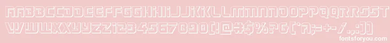 Legiosabina3D Font – White Fonts on Pink Background