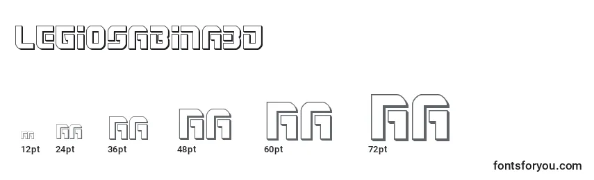 Legiosabina3D Font Sizes